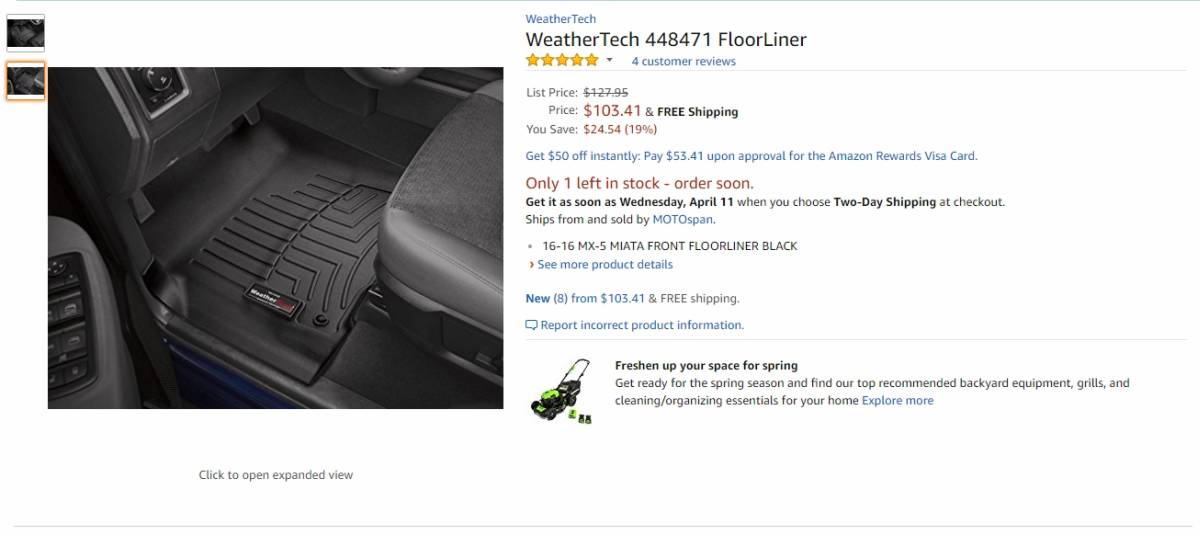 WeatherTech 448471 FloorLiner